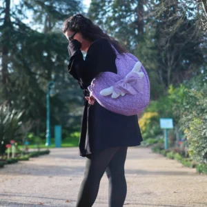 Sac Cœur Ailé – Élégance Florale
