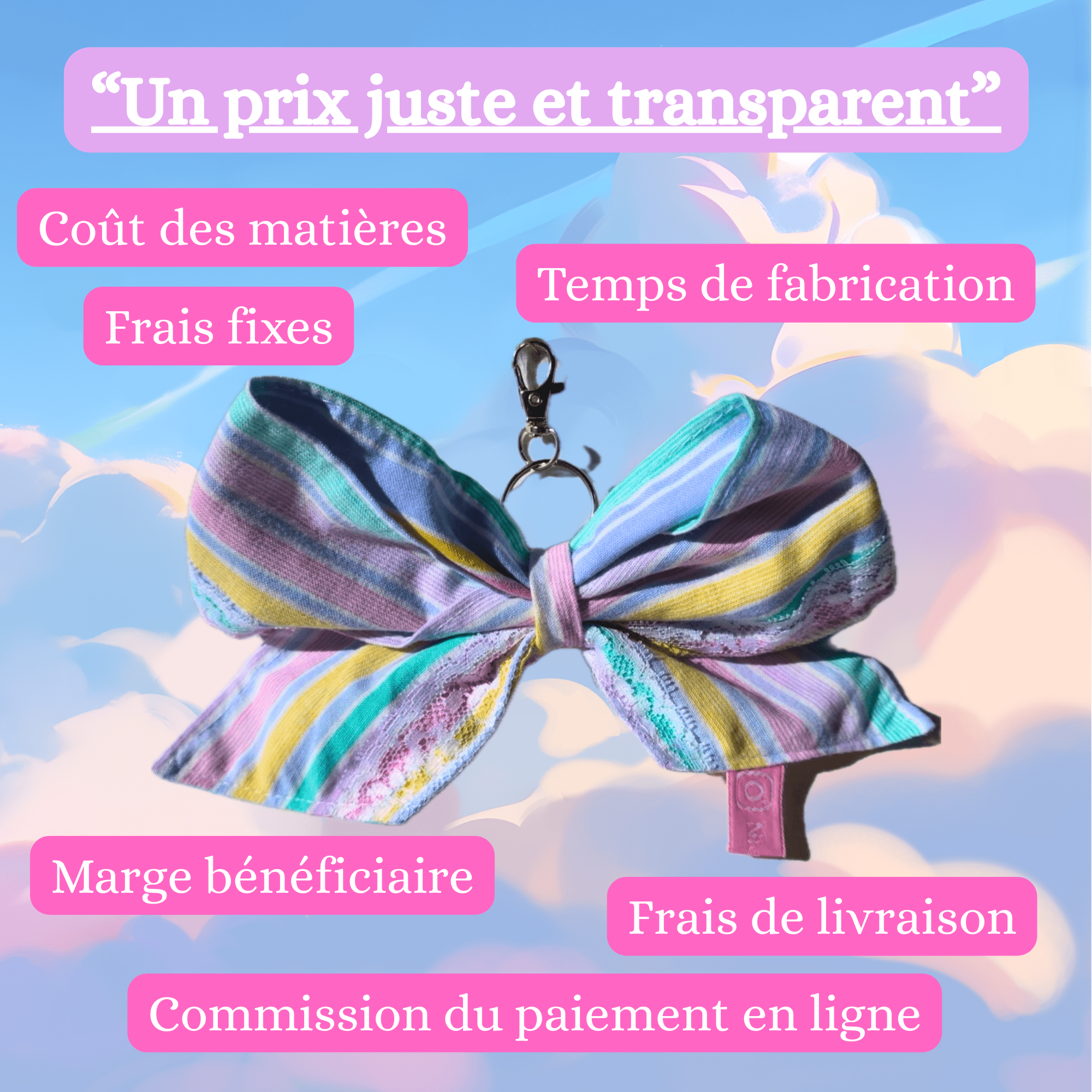 porte clé noeud Un prix juste et transparent